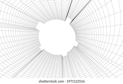 modern architecture vector 3d illustration