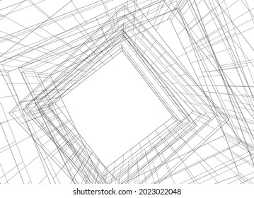 modern architecture vector 3d illustration