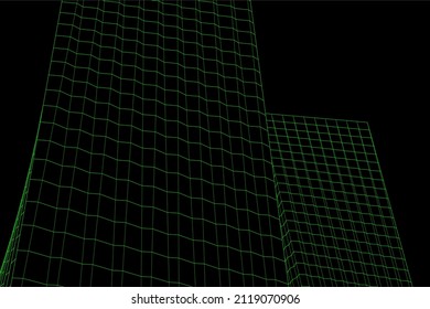 Modern architecture vector 3d illustration