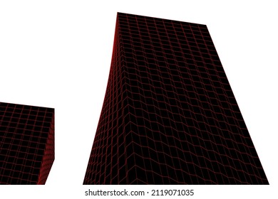 Moderne Architektur, Vektorgrafik 3D