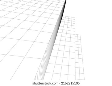 Moderne Architektur, Vektorgrafik 3D