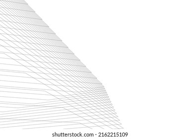 Modern architecture vector 3d illustration