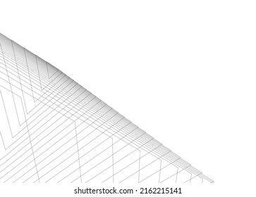 Ilustración vectorial 3d de arquitectura moderna