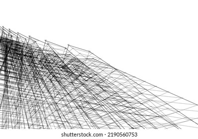 Modern architecture vector 3d illustration