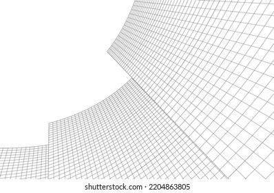 Ilustración vectorial 3d de arquitectura moderna