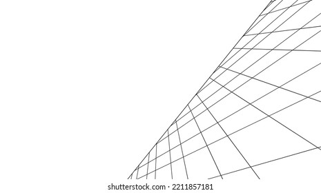 Modern architecture vector 3d illustration