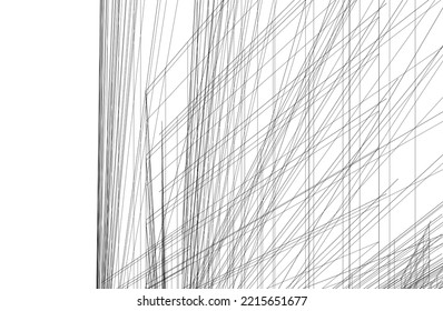 Modern architecture vector 3d illustration