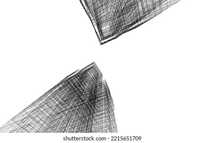 Ilustración vectorial 3d de arquitectura moderna