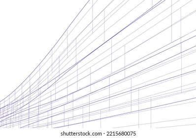 Modern architecture vector 3d illustration