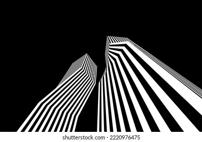 Modern architecture vector 3d illustration