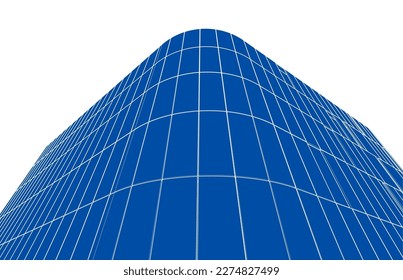 Modern architecture vector 3d illustration