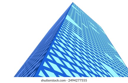 Ilustración 3d de Vector de arquitectura moderna  