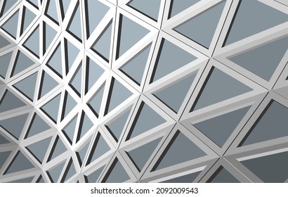 Modern architecture vector drawing 3d illustration