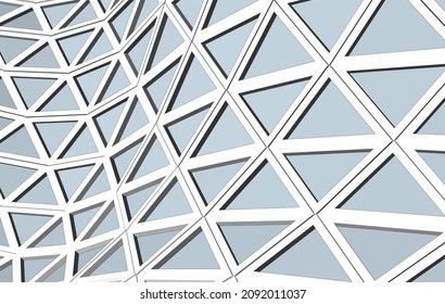 Modern architecture vector drawing 3d illustration