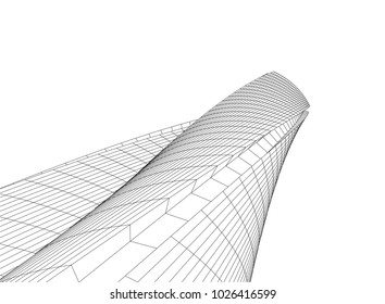modern architecture vector illustration