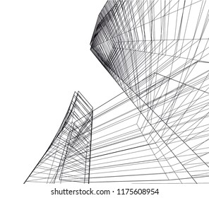 modern architecture vector illustration
