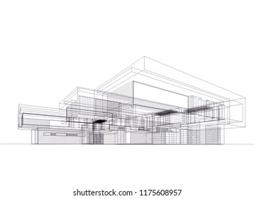 modern architecture vector illustration