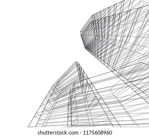 modern architecture vector illustration