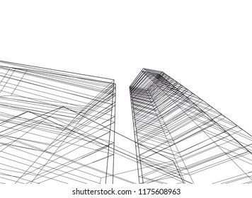 modern architecture vector illustration