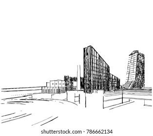modern architecture vector illustration