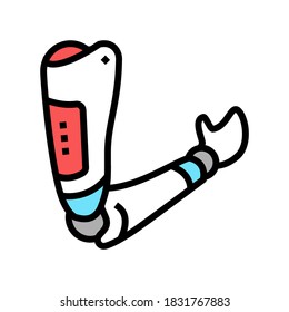 vector de ícono de prótesis de brazo moderno. signo de prótesis de brazo moderno. ilustración de símbolo aislado
