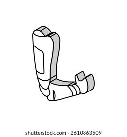 modern arm prosthesis isometric icon vector. modern arm prosthesis sign. isolated symbol illustration
