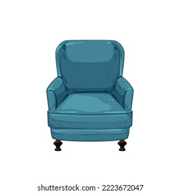 modern armchair chair cartoon. modern armchair chair sign. isolated symbol vector illustration