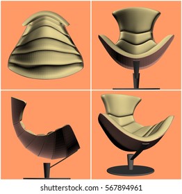 Modern Armchair Vector 27