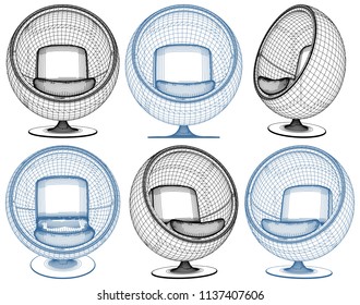Modern Armchair Vector 65