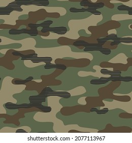 modern army vector camouflage print, seamless pattern for clothing headband or print.			