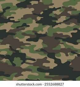 impressão de camuflagem vetorial do exército moderno, padrão sem costura para bandana de vestuário ou impressão.