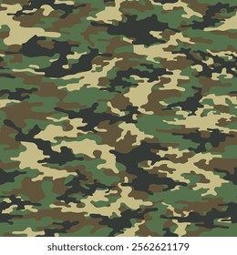 modern army vector camouflage print, seamless pattern for clothing headband or print.
