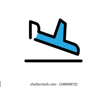 Modern arrival filled icon vector collection in stylish colors of traveling, tourism and vacation theme. Isolated on white background. - Vector