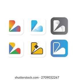 Logotipo do aplicativo de seta moderna simbolizando direção, movimento e progresso.