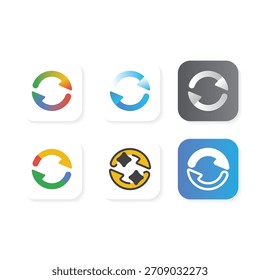Modernes Pfeil-App-Logo, das Richtung, Bewegung und Fortschritt symbolisiert.