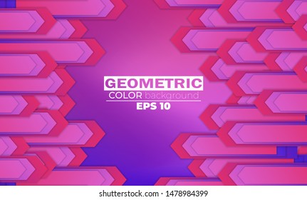 modern arrow background colorfull  vector. Dynamic shapes composition, Applicable for gift card, cover poster, on wall template,  landing page, ui, ux ,coverbook,  baner, social media posted