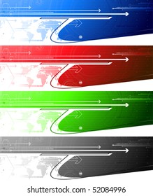 modern arrow banners
