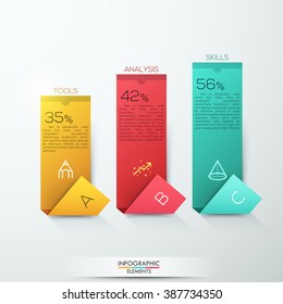 Modern arrow business template. Vector illustration. Can be used for workflow layout, diagram, number options, web design, infographics and timeline.