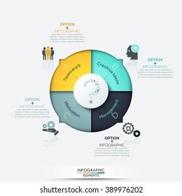 Modern arrow business template. Vector illustration. Can be used for workflow layout, diagram, number options, web design, infographics and timeline.