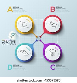 Modern arrow business template. Vector illustration. Can be used for workflow layout, diagram, number options, web design, infographics and timeline.
