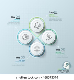 Modern arrow business template. Vector illustration. Can be used for workflow layout, diagram, number options, web design, infographics and timeline.