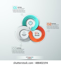 Modern arrow business template. Vector illustration. Can be used for workflow layout, diagram, number options, web design, infographics and timeline.