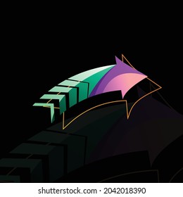 Modern Arrow Colorful Design Vector