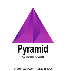 Modern Arrow Geometric Polygon Triangle Pyramid Logo Symbol