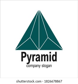 Modern Arrow Geometric Polygon Triangle Pyramid Logo Symbol