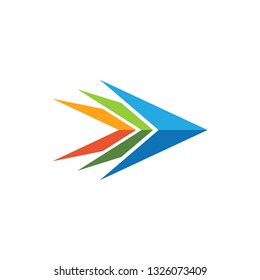 Modern Arrow Icon Logo Template