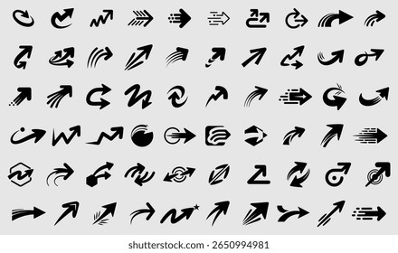 Modern Arrow Icons Vector Set