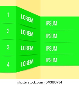Modern arrow infographics element origami style