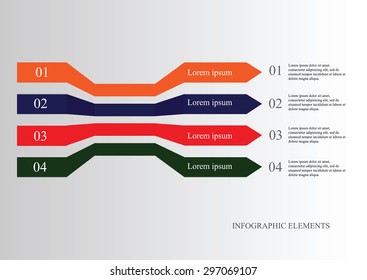 Modern arrow infographics element. Vector illustration. can be used for workflow layout, diagram, number options, step up options, web design