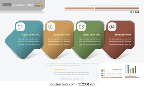 Modern arrow infographics options banner. Vector illustration. can be used for workflow layout, diagram, number options, web design.
